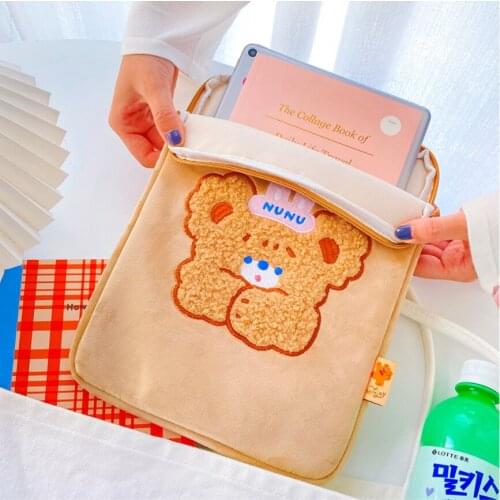 Tablet Case Pouch Ipad case bag cute IPAD Pro 11 inch storage bag Plush ipad case 2021 new