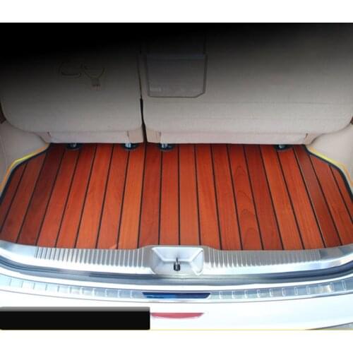 Wooden floor trunk mat car wood floor commercial car wooden floor trunk mat decoration car Accessories For Toyota Previa Estima