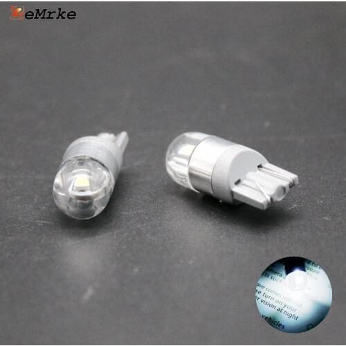 EEMRKE 2 PCS T10 W5W 3030 2smd Width Lamp / Parking Light License Plate Lights Camera Bracket Bulbs White Color