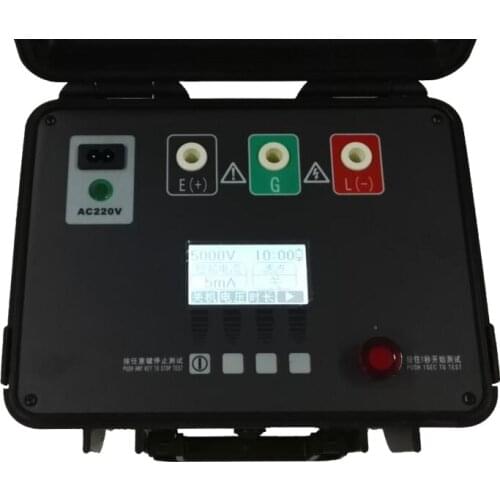 Electric Test Kit Insulation Resistance Measurement Digital High Voltage 15KV Megohm Meter