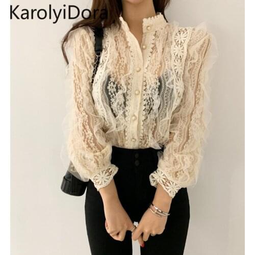 Блузки с цветами KarolyiDora China At AliExpress