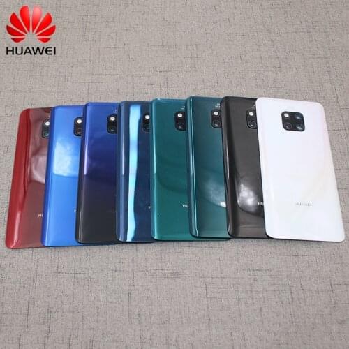 Mate20/Mate20 Pro Glass Housing Cover Original Huawei Rear Door Phone Back Replacement Repair Parts With Camera Lens + Sticker