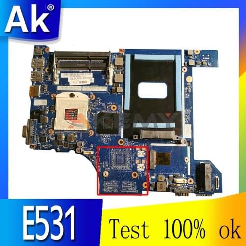 Laptop motherboard For LENOVO ThinkPad EDGE E531 HM77 Mainboard 04Y1299 VILE2 NM-A044 SLJ8E