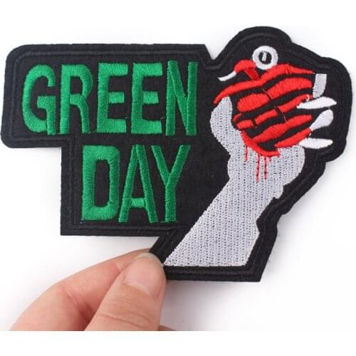 Pulaqi Rock Band Patches Embroidery Metal Patches For Clothing Iron On Patch Hippie Negro Patch Name On Clothes Applique Stripes