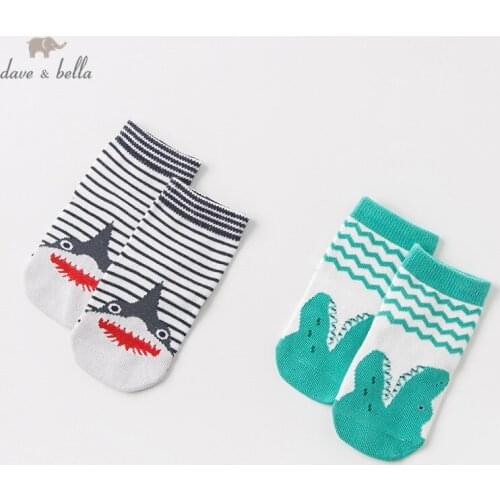 DB11972 dave bella spring autumn baby boy print sock children cute socks
