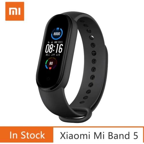 Original Xiaomi Mi Band 5 Smart Bracelet 4 Color 1.1" AMOLED Screen Heart Rate Fitness Tracker Bluetooth 5.0 Waterproof Miband5