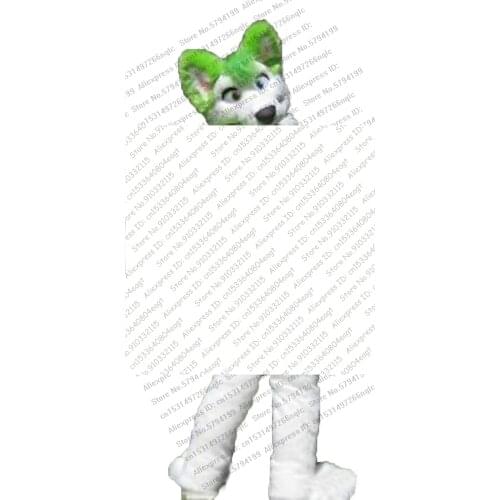 Customized Available REAL PHOTO KJ0024 full sets husky dog Suit fursuit CAT wolf Costume fox Party Carnival Gift