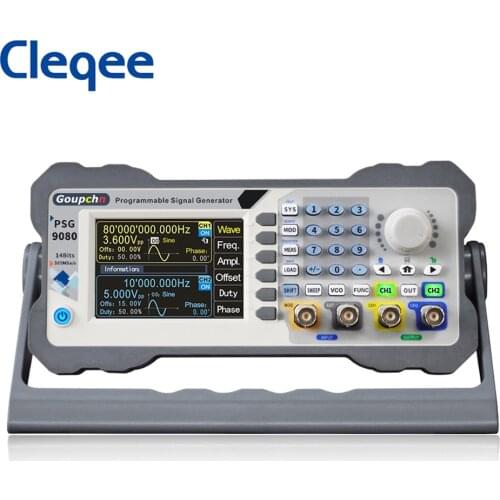 PSG9080 80MHz 60Mhz Digital Control DDS Programmable Signal Generator Dual Channel Aribitrary Waveform Function Generator