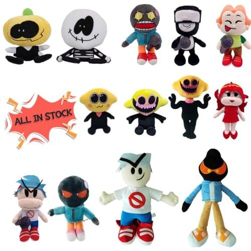 Friday Night Funkin Plush Toy Boyfriend Whitty Spooky Month Skid and Pump Monster Lemon Demon Captain Pico Soft Stuffed Doll