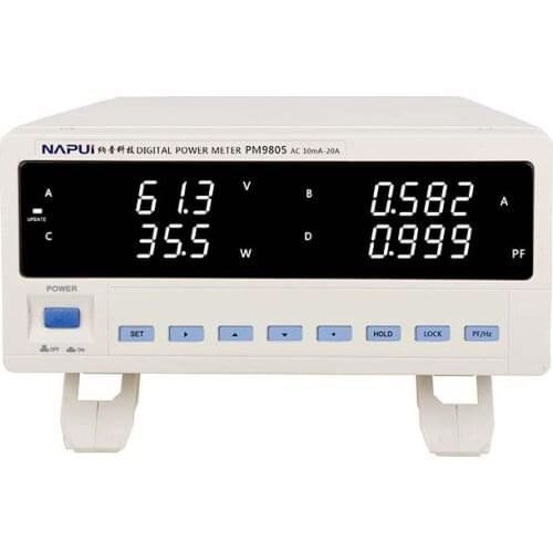 AC LED parameter tester 3~600V voltage, current, power, frequency multi-function tester, with alarm system PM9801