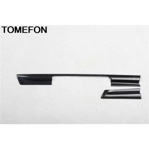 TOMEFON For Audi A5 2017 2018 2019 LHD Front Middle Center Console Control Dashboard Panel Cover Trim Sticker Accessories ABS