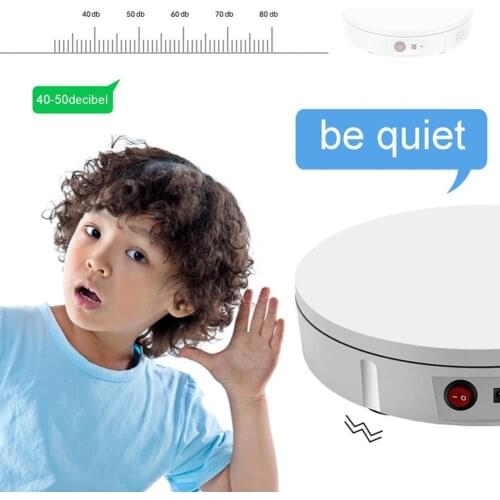 22cm USB Charging Electric Rotating 10kg Display Stand 360 Degree Turntable Jewelry Holder for Photography Shooting Props