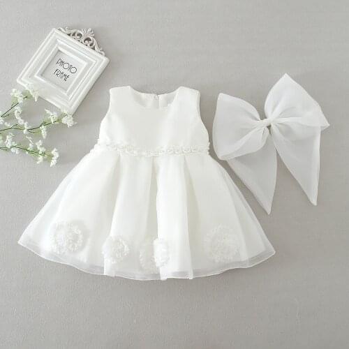 High Quality Baby Girl Dress for Princess Girl Infant 1 Year Birthday Wedding Party Dresses for Baby Girl Christening Gown 0-2Y