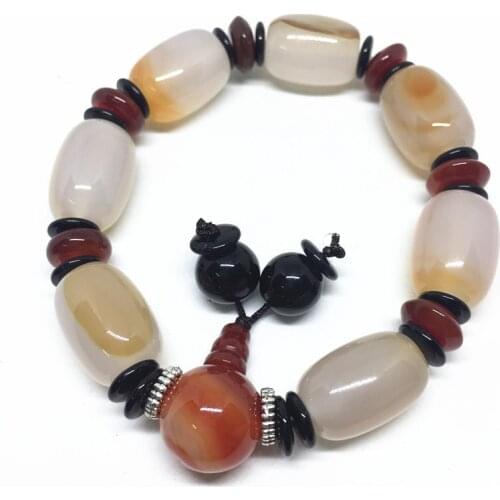 High Quality White Natural Agate Stone Bracelet for Men & Women Fine Jewelry
