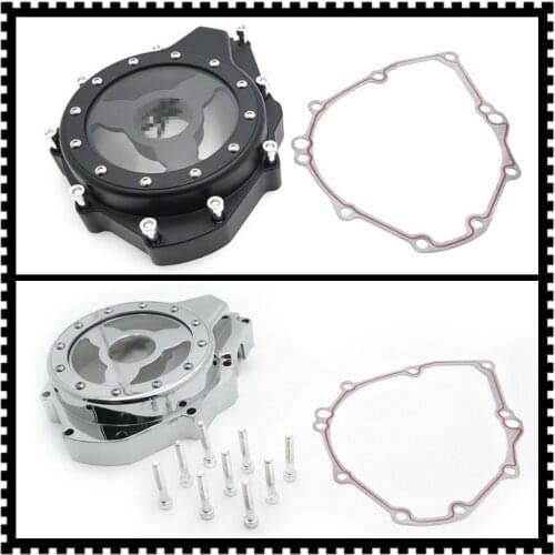 Aftermarket Free Shipping Motorcycle Parts See Through Engine Stator Cover For Suzuki Gsx1300R Hayabusa 99-19 w/ Gasket Chrome