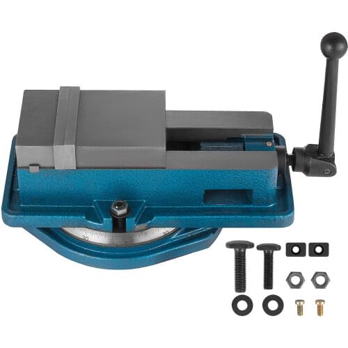Milling Vise 4 Inch,Bench Clamp Vise High Precision Clamping,Mill Vise Ductile Iron Material with 360 Degree Swiveling Base