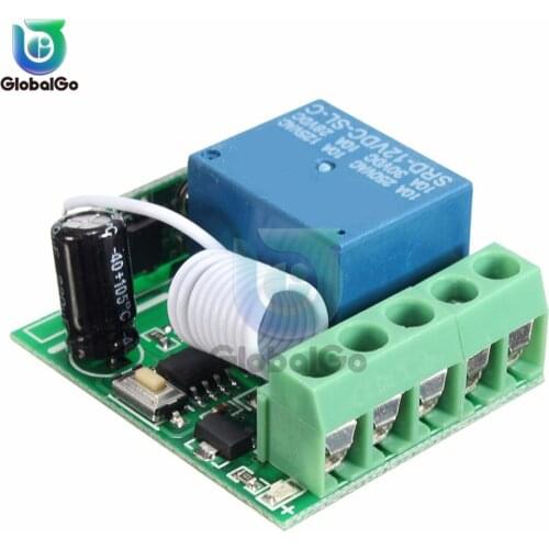 12V 1 Channel Relay Module 315MHz 433MHz Wireless DC 12V 1 Way Relay Expansion Board Remote Control Switch