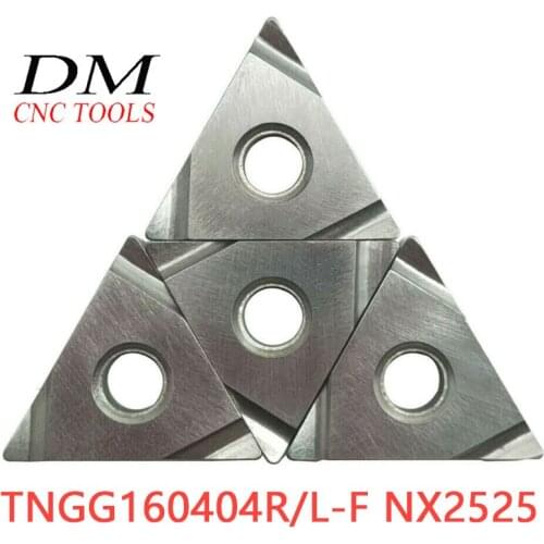TNGG160404R/L-F NX2525 TNGG331 Triangle fine turning blade cermetceramics inserts Grooving cut-off insert tool 10PCS