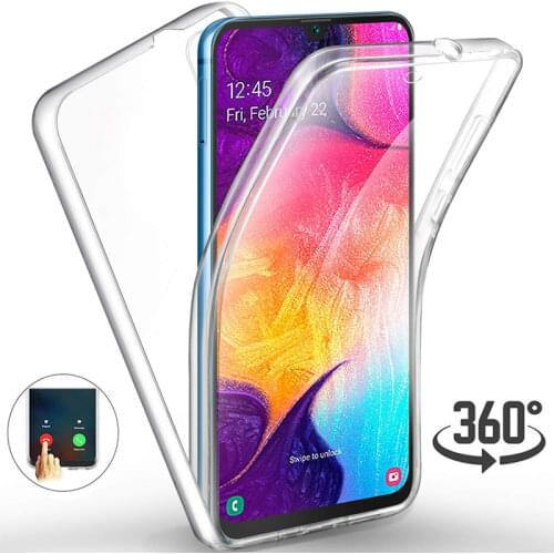 360 Double Silicon Case For Samsung Galaxy A10 A30 A50 A70 M10 M20 J4 J6 J8 A6 A7 A8 A9 2018 S10E S10 Plus Note 9 8 5 Cover Case