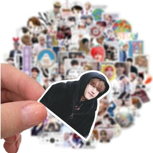 50/100pcs/pack Stray Kids korea kpop Stickers For Refrigerator Car Helmet DIY Gift Box Bicycle Guitar Decal Notebook Skate Etc