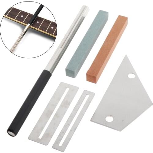 6pcs Guitar Tools Repair Maintenance Cleaning & Care Tool Kit for Ukulele Bass Mandolin Banjo Guitar String Instrument