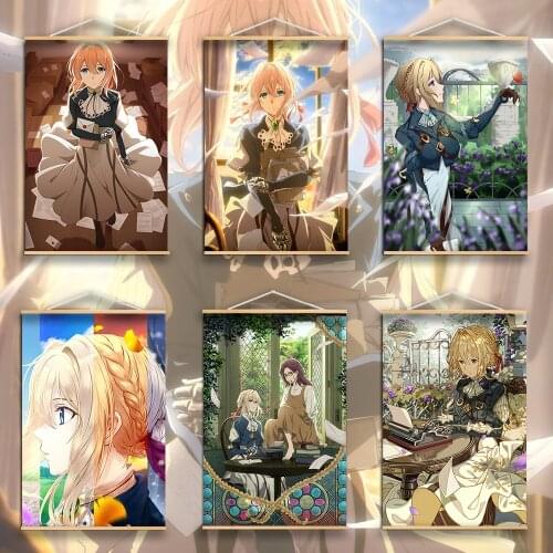 Anime Manga Violet Evergarden Canvas Painting Posters and Prints Wall Art Home Decoration Wall Decor Pictures Kids Room Decor