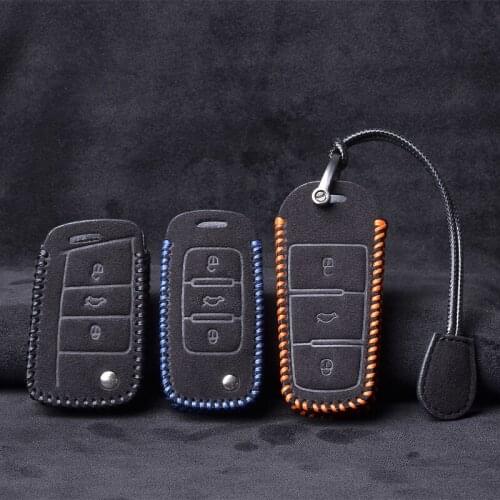 Car key case For VW Volkswagen Polo Passat B5 B6 B7 Golf 4 5 6 7 MK2 MK6 MK7 Tiguan Jetta Lavida For Skoda Octavia A7 CC R36 3C