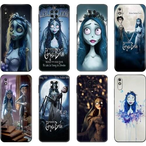 Black tpu Case For Xiaomi Redmi 7A 8 8A 9 9A 9C Case Redmi Note 8T 8 Pro T Note 9 9S 9 Pro Case Corpse Bride