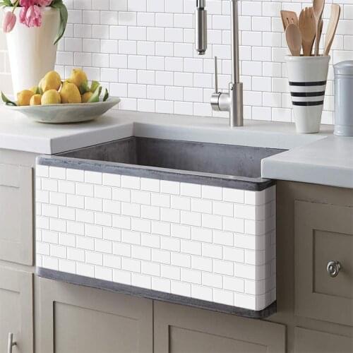 Cocina azulejo vinilo PVC autoadhesivo papel tapiz baño impermeable decoración del hogar cocina aceite pegatinas