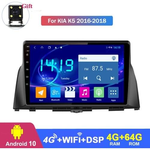 For kia k5 2016 2017 2018 Android 10 Car Stereo Multimedia Player Car Stereo Radio Player Quad-Core GPS Navigation 2.5D IPS