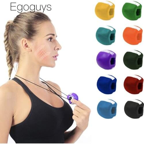 Thin Face Fitness Ball Facial Muscle Activate Exerciser Pop N Go Mouth Masseter Mandibular Jawline Training Jaw Chin Slimming