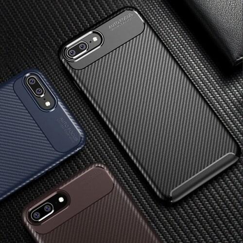 KOLPLER For iPhone 8 Plus Case Luxury Carbon Fiber Soft TPU Slim Silicone Case for iPhone 7 Back cover For iPhone 7 Plus Capa