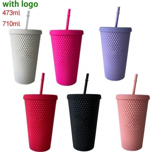 Plastic Color Changing Cups With Logo Water Cup Good Sealing Straw Cup Travel Summer Water Bottle With Straw And Lid