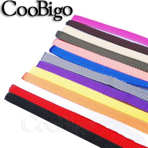 1 yard 3/8" Webbing Polypropylene PP Ribbon Band Strap DIY Pets Dog Collar Harness Outdoor Backpack Bag Belt Accessory