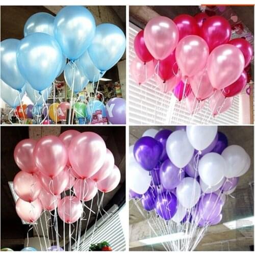 100pcs 1.5g Pink Pearl Latex Balloon Colors Inflatable Wedding Decorations Air Ball Happy Birthday balloon Event Party Suppli