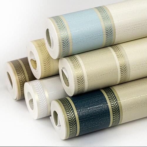 Beibehang papel de parede Modern minimalist Mediterranean stripe 3d wallpaper bedroom living room TV wallpaper for walls 3 d