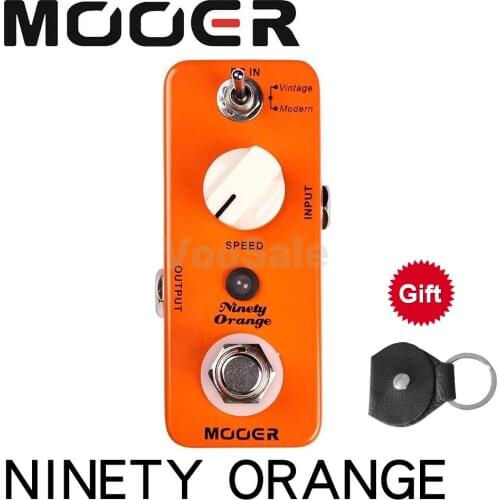 Mooer Ninety Orange Guitar Effects Pedal Full Analog Circuit Guitar Pedal with Vintage/Modern Modes Guitar Accessories