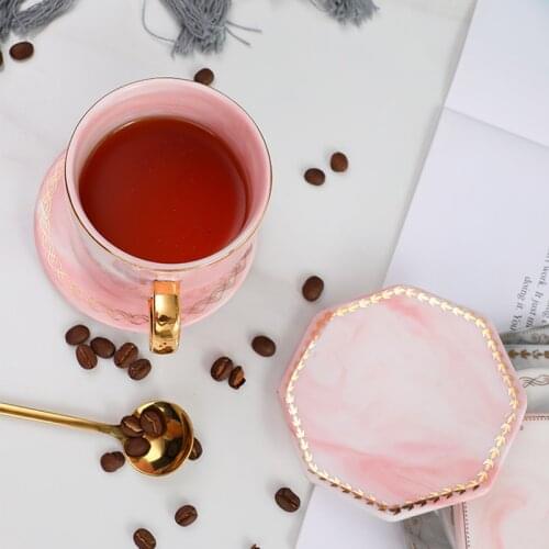 Phnom Penh Marble Coaster Square Ceramic Coaster Tea Cup Mat Round Table Mat Coaster Coffee Tea Cup Mat 1pc