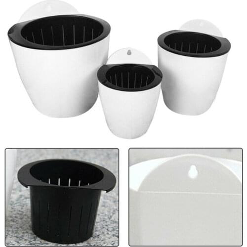 Self-Watering Plant Flower Pot Wall Hanging Plastic Planter House Garden Decoration