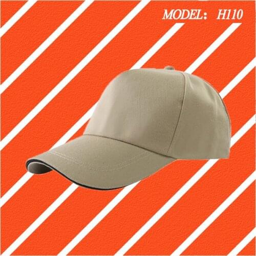 Sandwich Polyester-cotton Copper Buckle Baseball Cap Sun Visor Anti-Sai Cap Advertising Hat H110