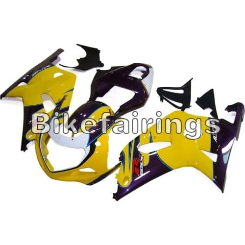 Sportbike Silver and Black Casing For Suzuki GSXR600 GSXR750 K1 2000 2001 2002 2003 ABS Plastic Motorcycle Cowlings Covers New