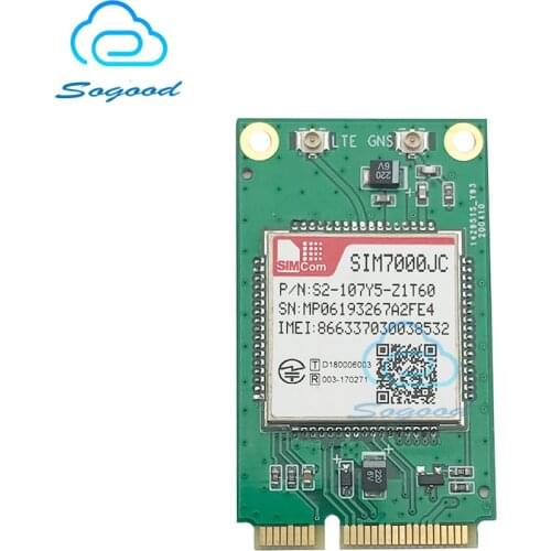 SIMCOM SIM7000JC B1/B3/B5/B8/B18/B19/B26 eMTC( CAT-M1) M-pcie Module GNSS GPS GLONASS BeiDou compatible with SIM900 and SIM800F