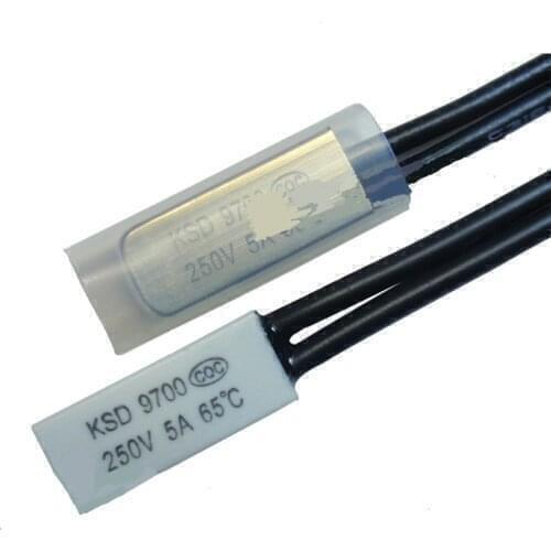 10 pcs Low Temperature Thermal Switch Ksd9700 35 Degrees Normally Open 5a250v Thermal Protector Thermostat
