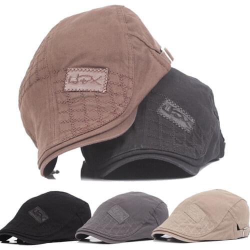 Solid Flat Visors Hat for Man Boy Gatsby Cap Golf Driving Summer Sun Flat Newsboy Caps Beret Driver Hat