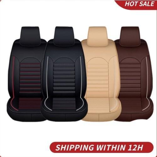 KKMOON Universal 1pc Luxury PU Leather Car Seat Cover Accessories Cushion autocovers with Tire Track for cars auto product