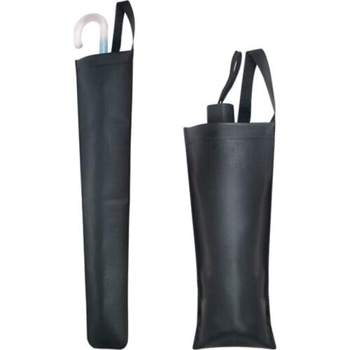 Universal Car Seat Back Umbrella Holder Synthetic Leather Waterproof Storage Bag Auto Accessories Folding Long Handle Umbrella