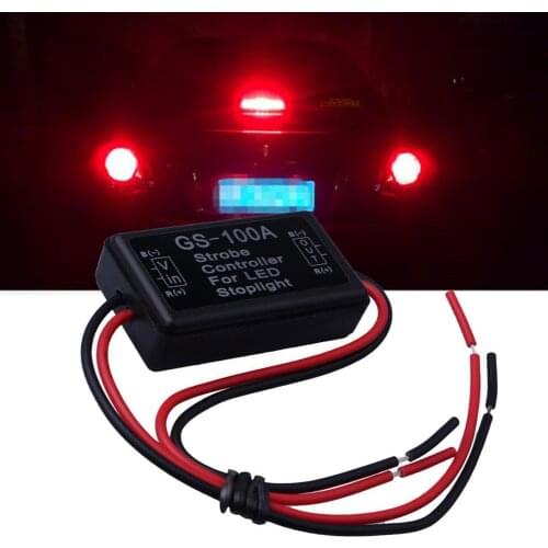 Waterproof Strobe Controller High Brake LED Stop Light Controller for DC12-24V Motor Vehicles автомобильные товары Accessory