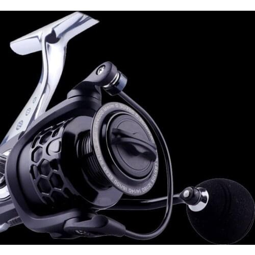 WALK FISH 2020New Fishing Reel GK1000-7000 5.2:1 Metal Spool Body Rocker 8KG Max Drag Spinning Reel Saltwater Fishing Accessorie