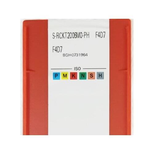 10PCS CARBIDE INSERT S-RCKT2006M0-PH F4D7