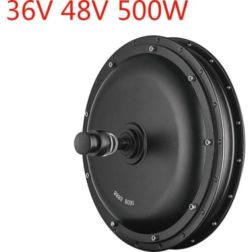 20-28 inch 36V 48V 500W Brushless Front Wheel Non-gear Hub Motor For Electric Bicycle Conversion Kit V/Disc Brake Direct Motor